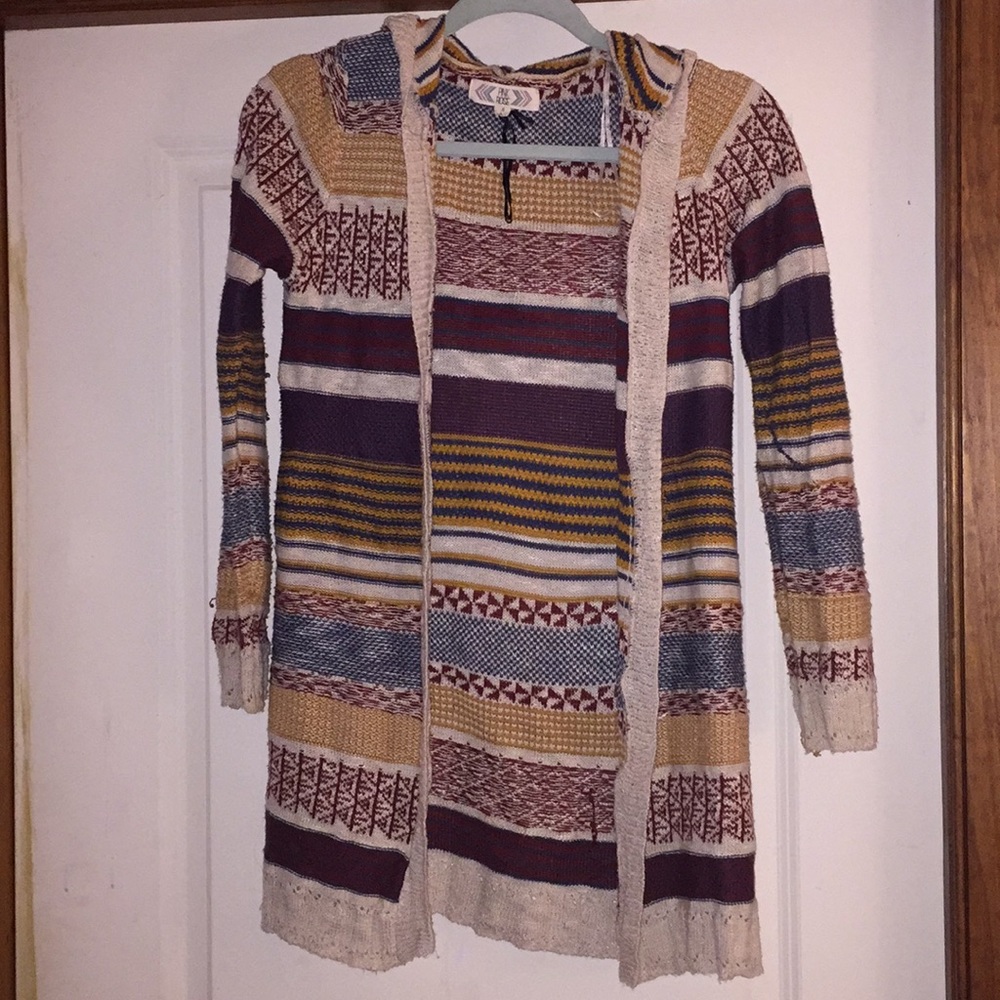 Woven sweater